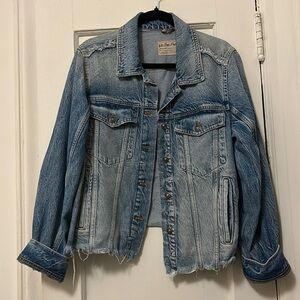 We The Free Distressed Denim Jacket